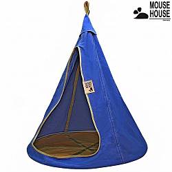 Подвесной гамак-качели, диаметр 110 см, джинс темный (Mouse House, 6599RT) - миниатюра